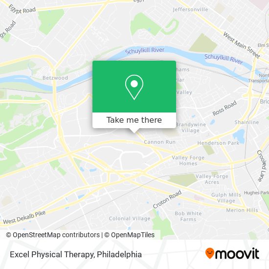 Excel Physical Therapy map