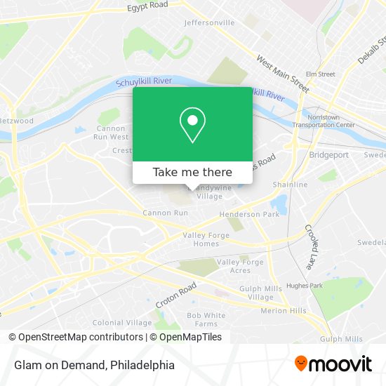 Glam on Demand map