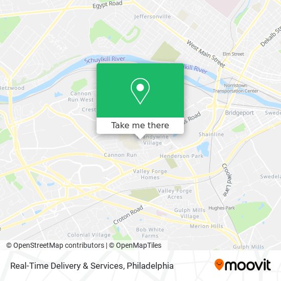 Mapa de Real-Time Delivery & Services