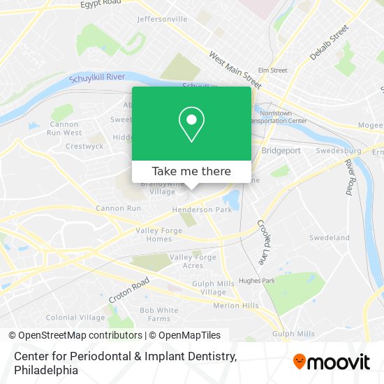 Mapa de Center for Periodontal & Implant Dentistry