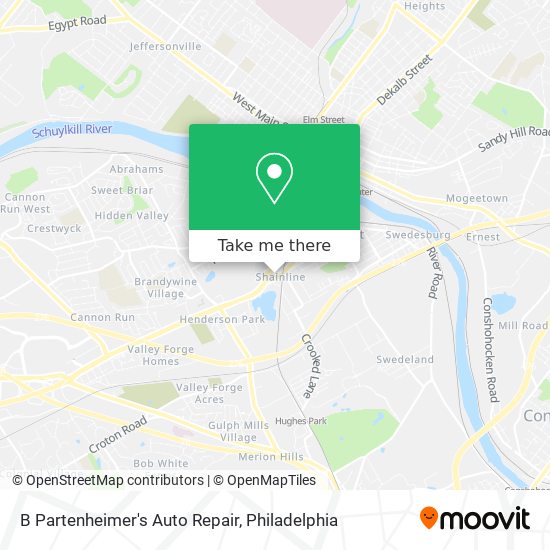 B Partenheimer's Auto Repair map