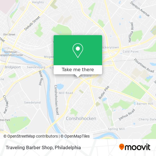 Traveling Barber Shop map