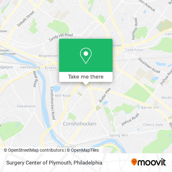 Mapa de Surgery Center of Plymouth