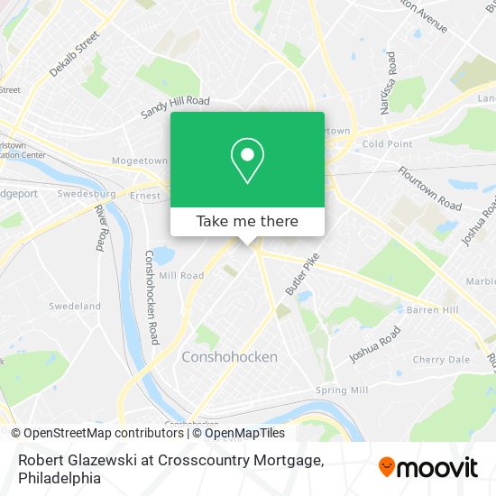 Robert Glazewski at Crosscountry Mortgage map