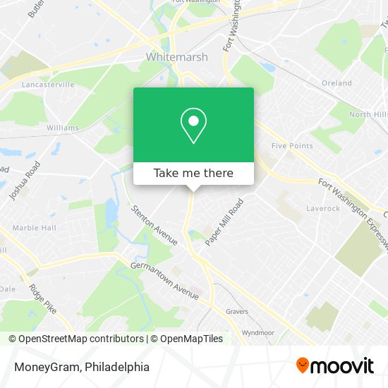 MoneyGram map