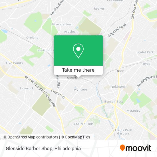 Mapa de Glenside Barber Shop