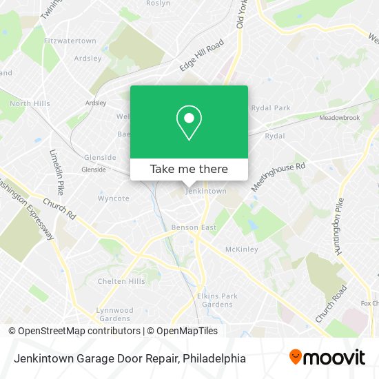 Jenkintown Garage Door Repair map