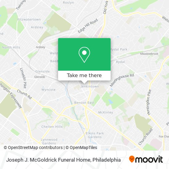 Joseph J. McGoldrick Funeral Home map