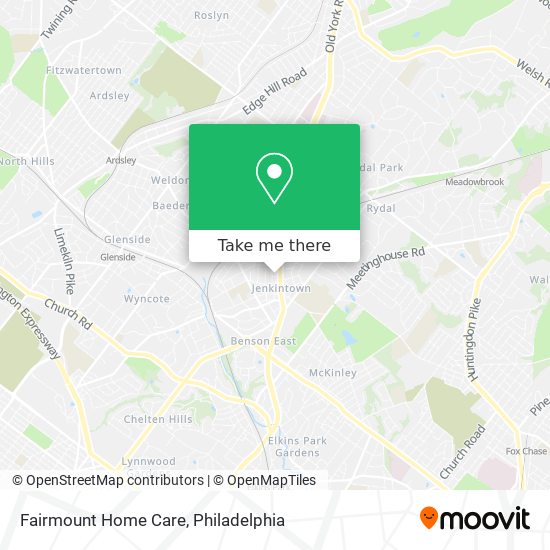 Mapa de Fairmount Home Care