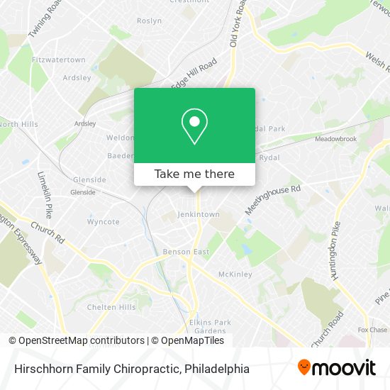 Hirschhorn Family Chiropractic map