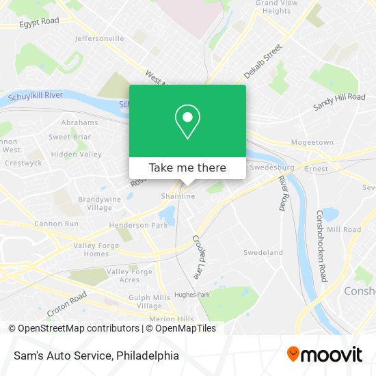 Sam's Auto Service map