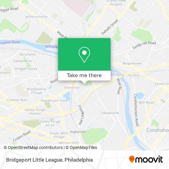 Mapa de Bridgeport Little League