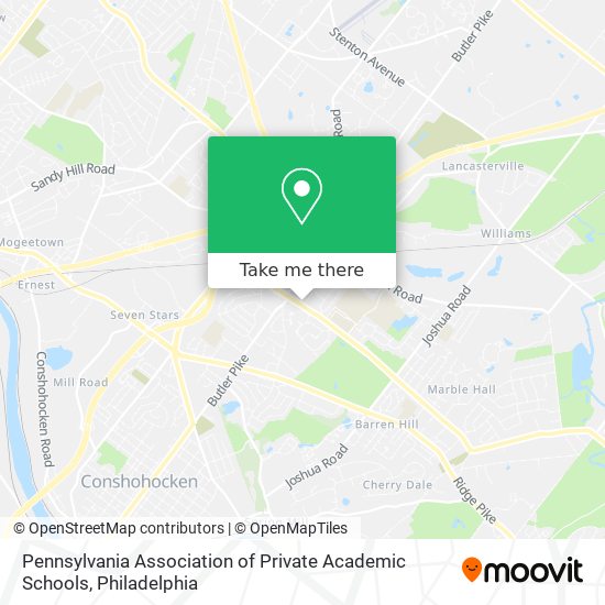 Pennsylvania Association of Private Academic Schools map