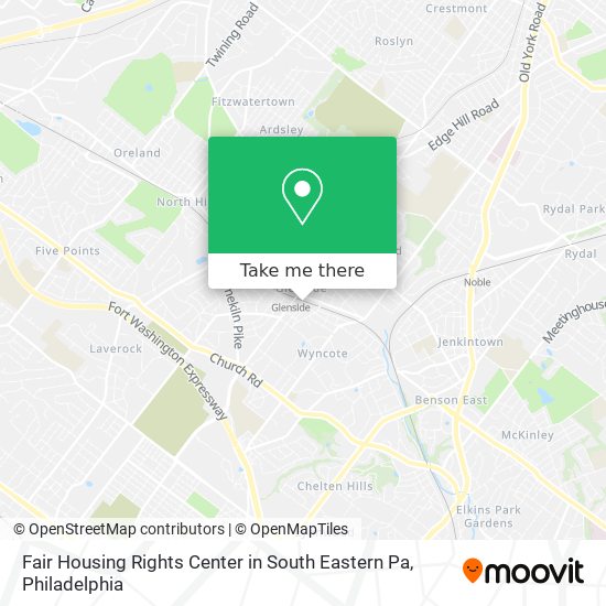 Mapa de Fair Housing Rights Center in South Eastern Pa