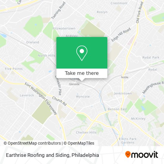 Mapa de Earthrise Roofing and Siding