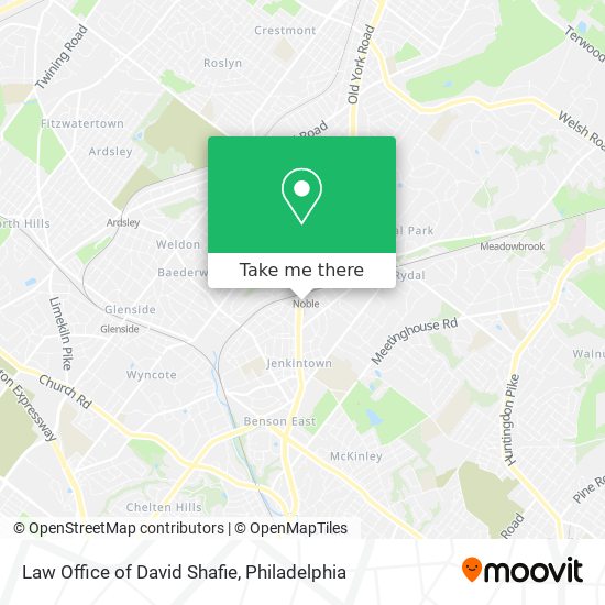 Mapa de Law Office of David Shafie