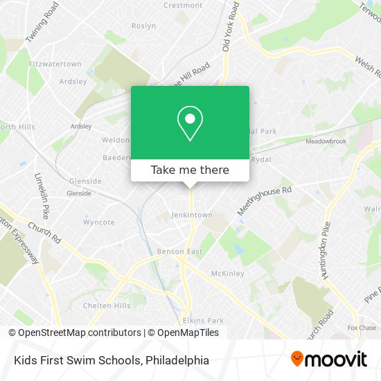 Mapa de Kids First Swim Schools