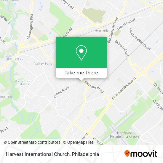 Mapa de Harvest International Church