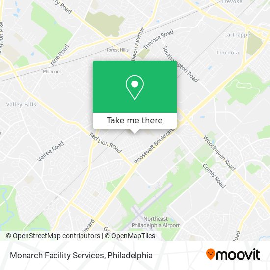 Mapa de Monarch Facility Services