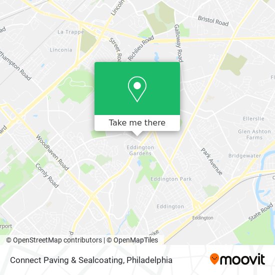 Mapa de Connect Paving & Sealcoating