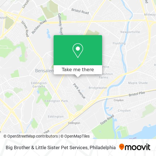 Mapa de Big Brother & Little Sister Pet Services