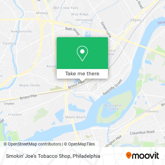 Smokin' Joe's Tobacco Shop map