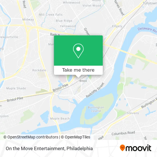 On the Move Entertainment map