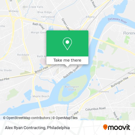 Alex Ryan Contracting map