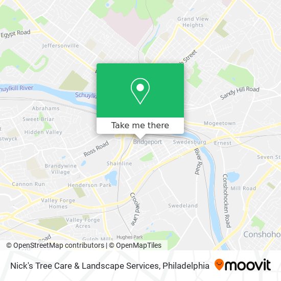 Mapa de Nick's Tree Care & Landscape Services