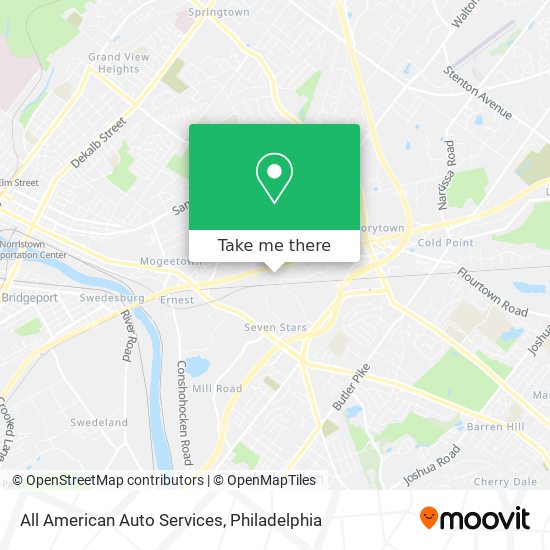 All American Auto Services map