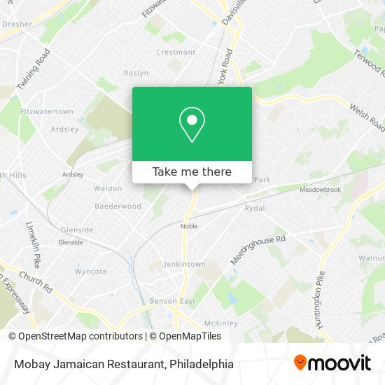 Mapa de Mobay Jamaican Restaurant