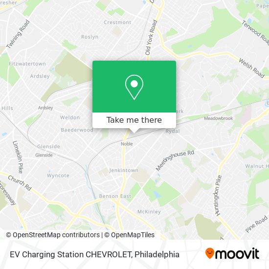 EV Charging Station CHEVROLET map