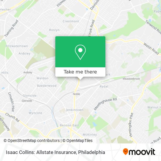 Isaac Collins: Allstate Insurance map
