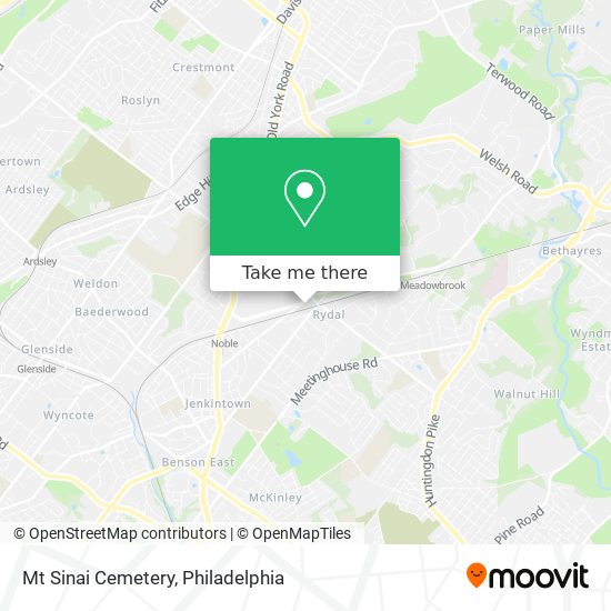 Mt Sinai Cemetery map