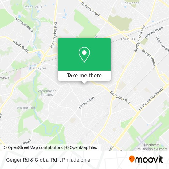 Geiger Rd & Global Rd - map