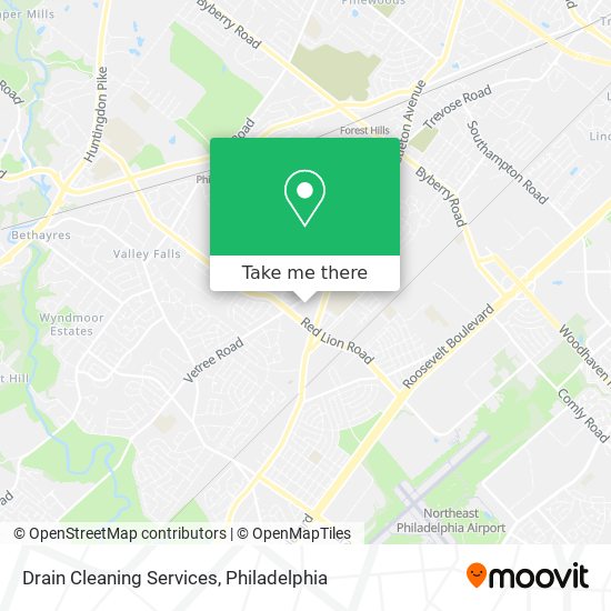 Drain Cleaning Services map