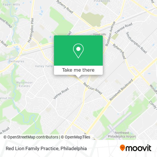 Red Lion Family Practice map