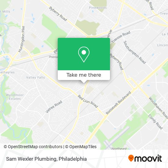 Mapa de Sam Wexler Plumbing