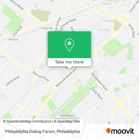 Philadelphia Dialog Forum map