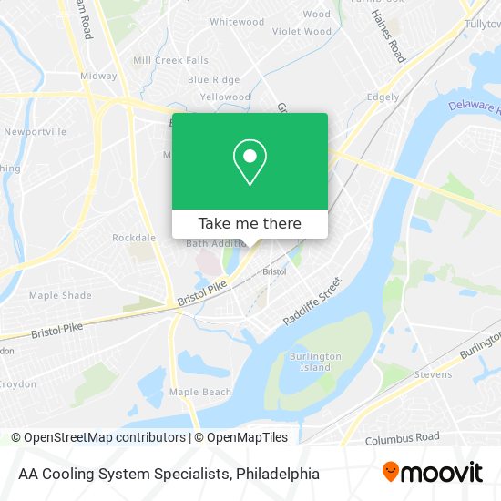 AA Cooling System Specialists map