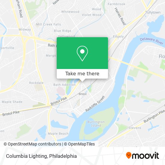 Columbia Lighting map