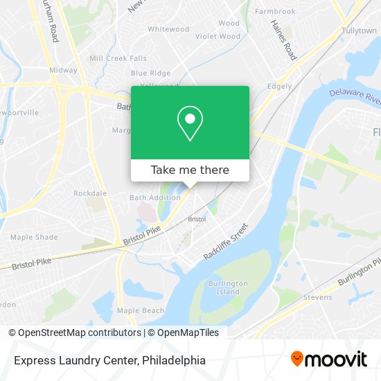 Mapa de Express Laundry Center