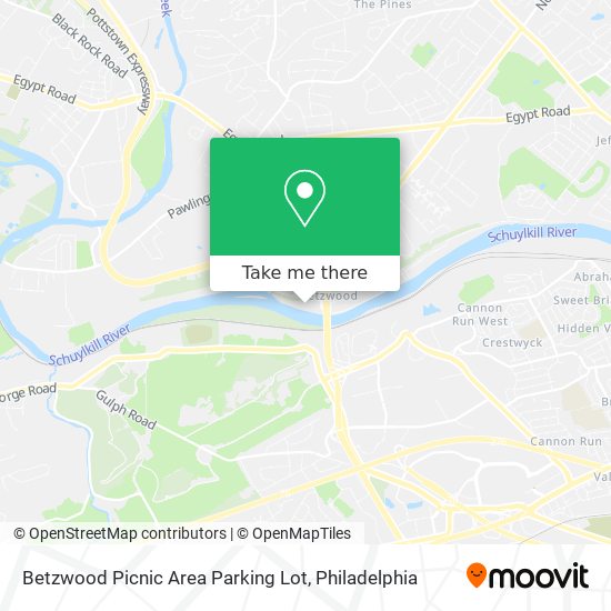 Mapa de Betzwood Picnic Area Parking Lot