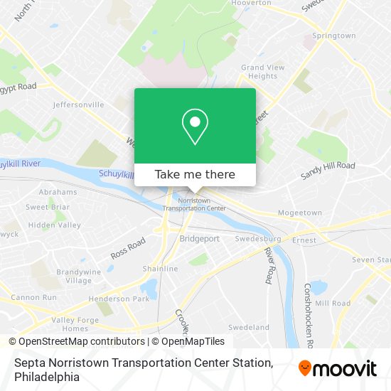 Mapa de Septa Norristown Transportation Center Station