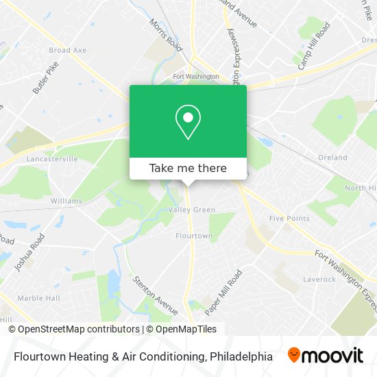 Flourtown Heating & Air Conditioning map