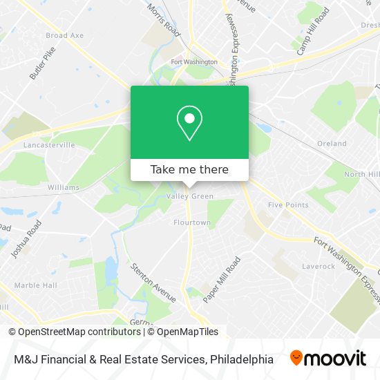 M&J Financial & Real Estate Services map