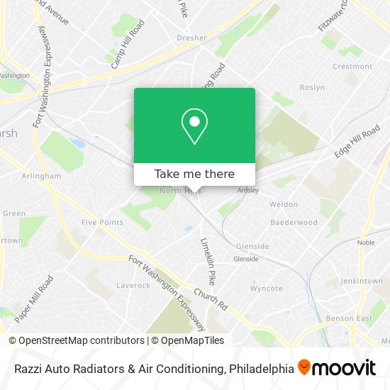 Razzi Auto Radiators & Air Conditioning map