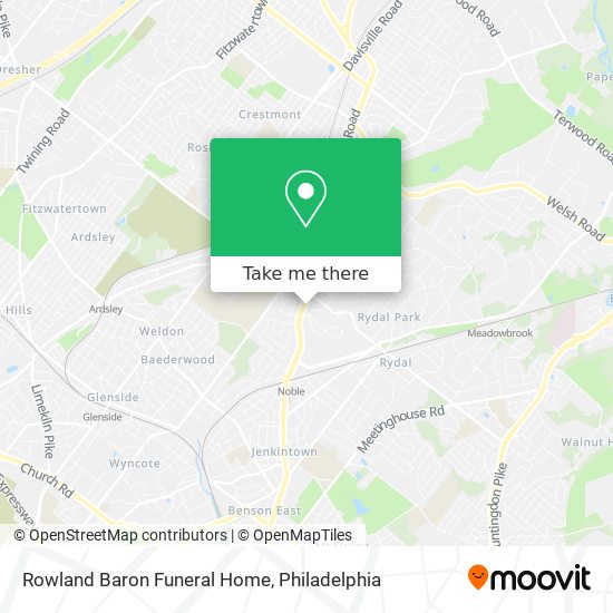 Mapa de Rowland Baron Funeral Home