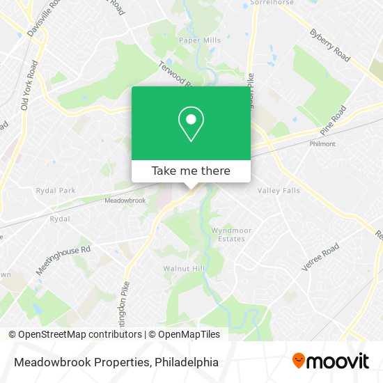 Meadowbrook Properties map