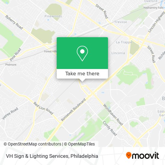 Mapa de VH Sign & Lighting Services